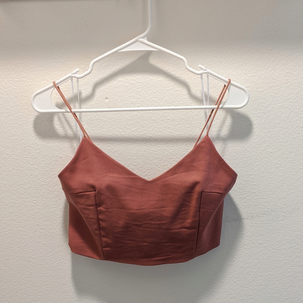 Maroon Crop Top